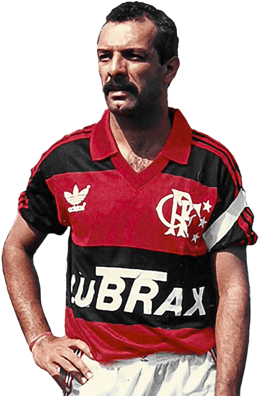 Nenhum jogador vestiu tantas vezes o manto Rubro-Negro na história quanto O Maestro Júnior, ídolo da lateral esquerda do Flamengo.