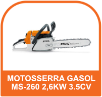 Motosserra a Gasolina MS260 40cm/16 3.5CV - Stihl