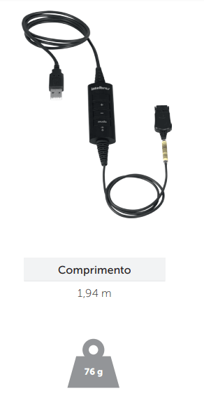 Compatibilidade total do Cordão inteligente USB QDU 20 Intelbras