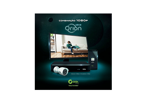 Mais inteligência e eficácia Série Orion com a Câmera Giga Security Orion Full HD GS0270 Multi HD IR 20m 1080p