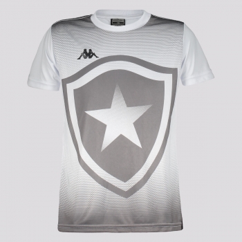 Camisa Kappa Botafogo Supporter Escudo Juvenil Branca
