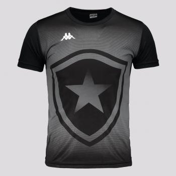 Camisa Kappa Botafogo Supporter Escudo Juvenil Preta