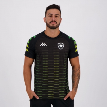 Camisa Kappa Botafogo Treino 2019 Preta