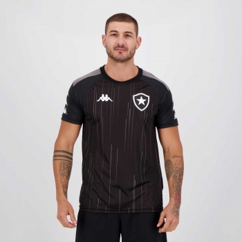 Camisa Kappa Botafogo Treino 2021 Preta