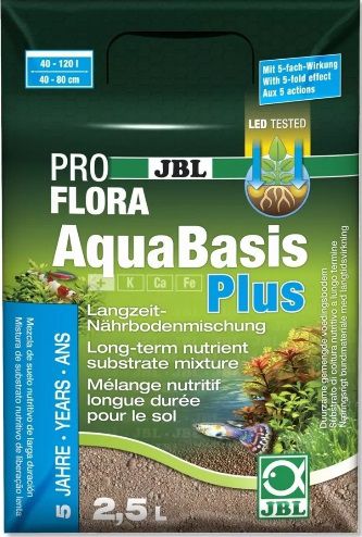 JBL Aquabasis Plus Substrato ( Fértil ) 2,5 L ( Atende até 100L )