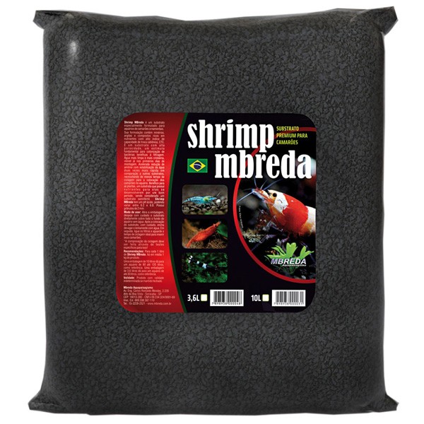 MBreda Substrato Shrimp Camarões 10 Litros (NOVO)
