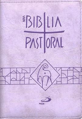 Bíblia Sagrada Catolica Pastoral Bolso Zíper Lilás Paulus