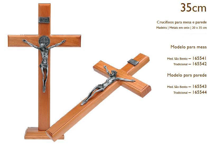 Fora De Linha - Crucifixos Para Mesa E Parede 35Cm