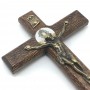 Crucifixo Cruz De Jericó De Mão Madeira Natural 12 Cm