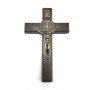 Crucifixo Cruz De Porta Medalha De São Bento Pequeno 9 Cm