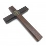 Crucifixo Cruz De Porta Ou Parede Com Medalha De São Bento 12 Cm