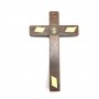 Crucifixo Cruz De Porta Ou Parede Madeira Rústica São Bento 12 Cm