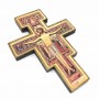 Crucifixo Cruz De São Damião Francisco Parede Pequeno 12 Cm