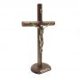 Crucifixo Das Santas Chagas De Mesa E Parede Ouro Velho 26 Cm