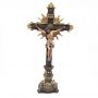Crucifixo De Mesa Com Base Cristo Resina 40 Cm