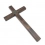 Crucifixo De Parede Ou Porta Madeira Medalha De São Bento 23 Cm