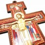Crucifixo Cruz São Damião Parede Resina Grande 30 Cm