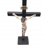 Crucifixo Mesa E Parede Madeira Cristo Em Resina 33 Cm