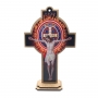 Crucifixo Cruz Mesa E Parede São Bento Madeira Mdf 19 Cm