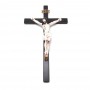 Crucifixo Parede Madeira Cristo Em Resina 33 Cm
