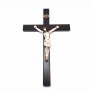 Crucifixo Parede Madeira Cristo Em Resina Grande 40 Cm