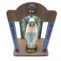 Kit Imagem Nossa Senhora de Lourdes com Oratório Vitral Coroação