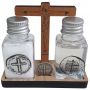 Kit Sacramental Água Sal E Medalha Das Duas Cruzes