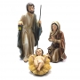 Presépio de Natal Sagrada Família Resina Elegance 3 Peças