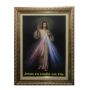 Quadro Jesus Misericordioso Luxo Grande Com Moldura 83 cm x 65 cm