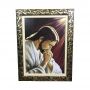 Quadro Jesus Orante Grande Com Moldura Luxo 87 X 65 Cm