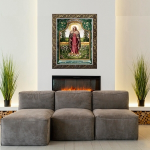 Quadro Nossa Senhora das Lágrimas Moldura Luxo 75 cm x 55 cm