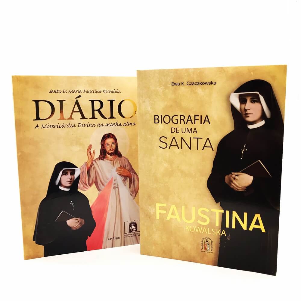 Kit Livro Diário Santa Faustina + Biografia De Uma Santa
