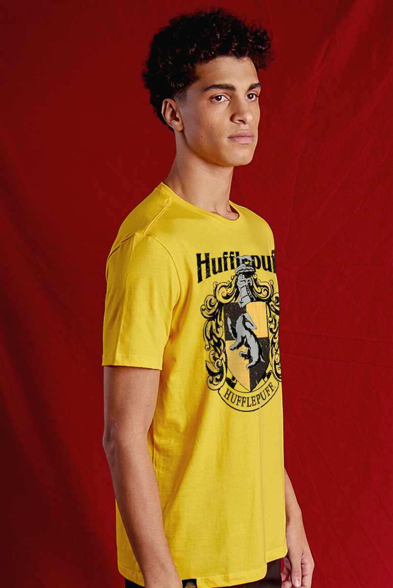 Camiseta Unissex Harry Potter Lufa - Lufa Brasão Clássico - Amarelo