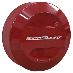 Capa de estepe Bepo rígida Ecosport 2013 a 2021 cor Vermelho Arpoador