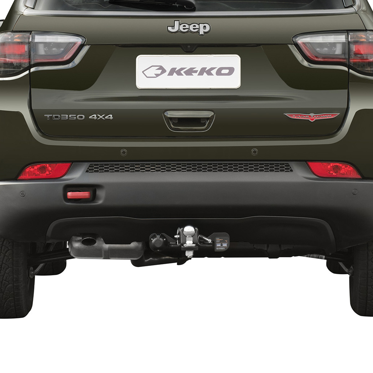 Engate de reboque removível Keko K1 Jeep Compass 2017 a 2022