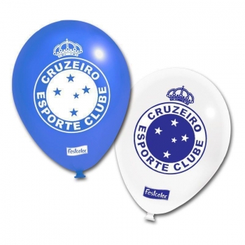 Balão de Festas Cruzeiro 25 Unidades