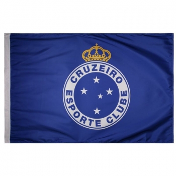Bandeira Cruzeiro Torcedor Escudo Azul Royal