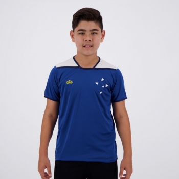 Camisa Cruzeiro Up Infantil Azul e Branca