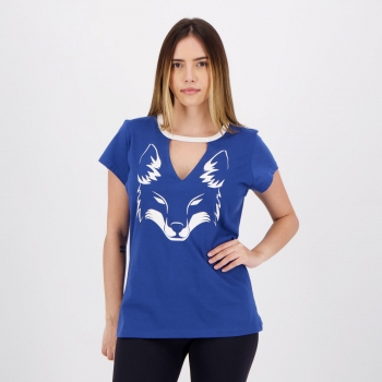 Camiseta Cruzeiro Choker Feminina