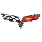 Emblema Adesivo Resinado Corvette Onix Cruze Cobalt Spin