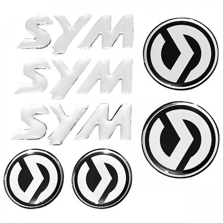 Emblema Adesivo Resinado Carenagem Sym Moto Dafra Citycom