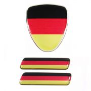 Kit Adesivo Resinado Coluna Escudo Bandeira Alemanha 3pçs
