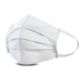 Máscara de Proteção TNT 40 Filtração Bacteriana Descartável Branca