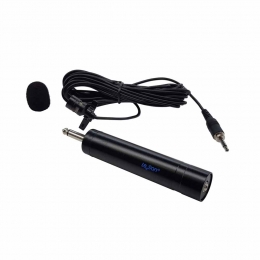 Microfone de Lapela Para Sistema Sem Fio ML100R Preto LESON
