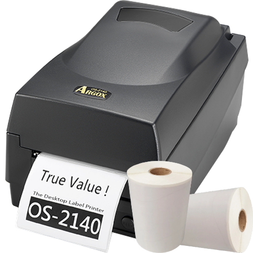 Impressora Térmica de Etiquetas Argox OS-2140 com Etiquetas  - ZIP Automação