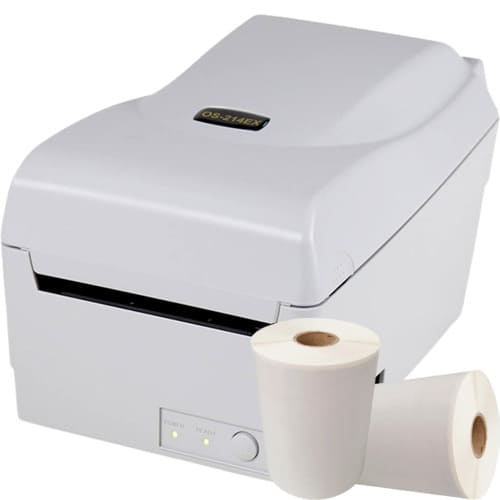 Impressora Térmica de Etiquetas Argox OS-214EX com Etiquetas - ZIP Automação