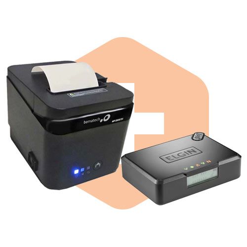 Kit SAT Fiscal Smart Elgin + Impressora MP-2800 TH Bematech - ZIP Automação