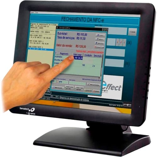 Monitor Touch Screen Bematech 15 pol. TM-15  - ZIP Automação