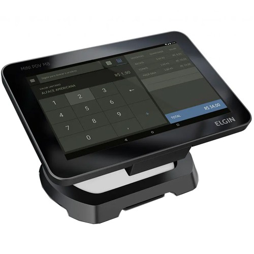 Monitor Touch Screen c/ Impressora integrada Elgin 8 pol. M8  - ZIP Automação