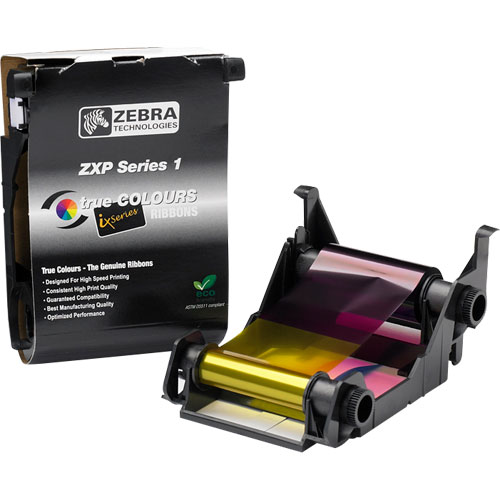 Ribbon Colorido Zebra YMCKO ZXP Série 1  - ZIP Automação